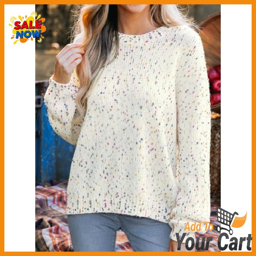 Lightweight Ribbed Pullover Sweater Long Sleeve C… - image 5